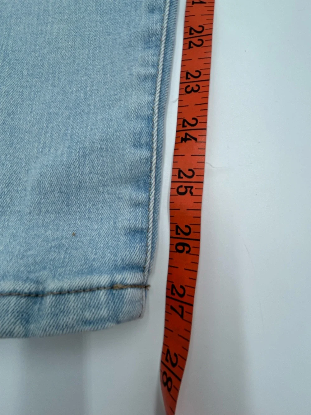 Guess Women’s Light Blue Skinny Jeans with Side Rhinestone Trim